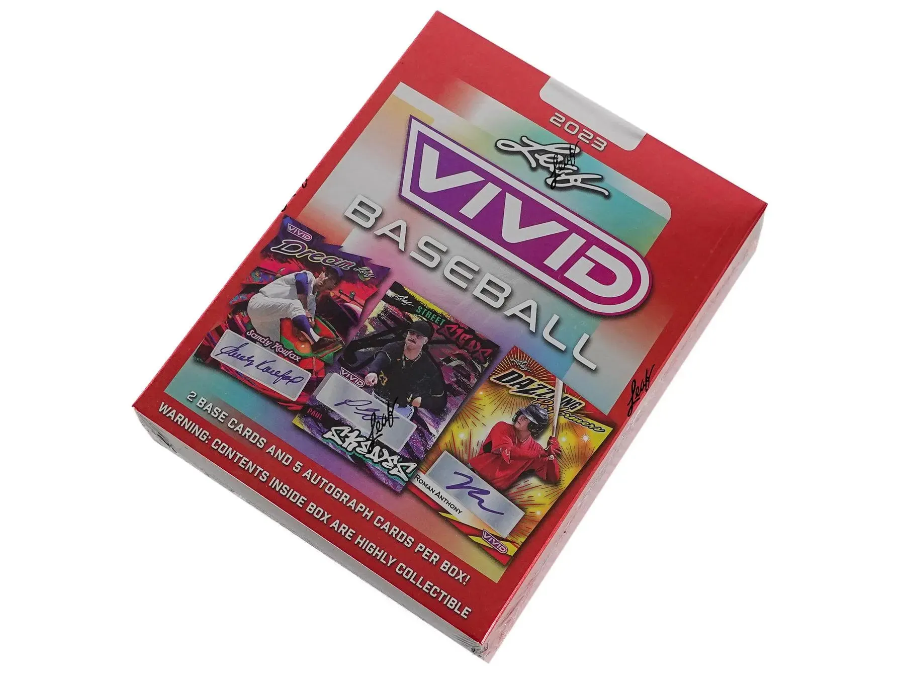 2023 Leaf Vivid Baseball Hobby Box 7 Cards per Box