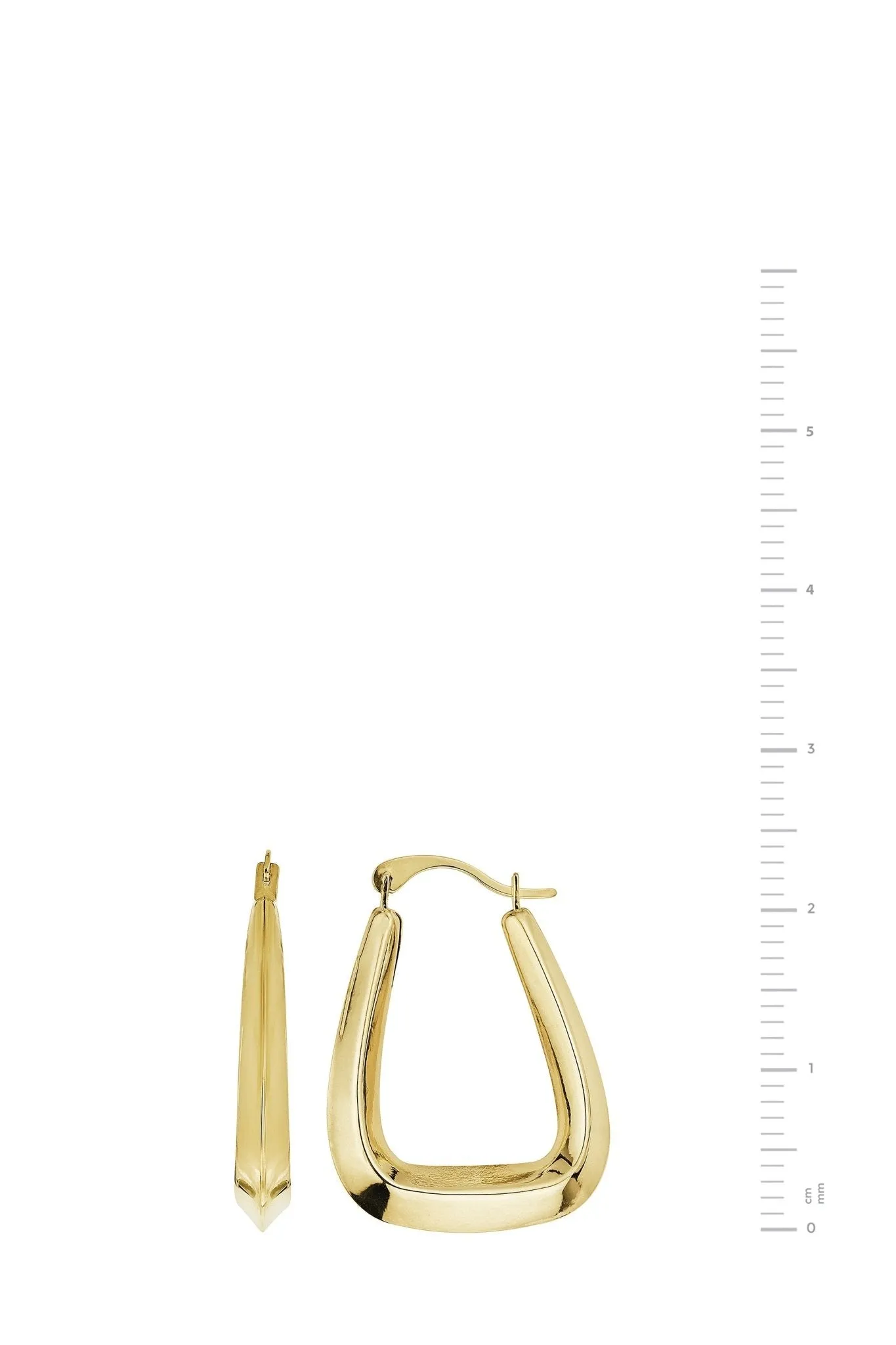 9ct Yellow Gold Handbag Creole Earrings