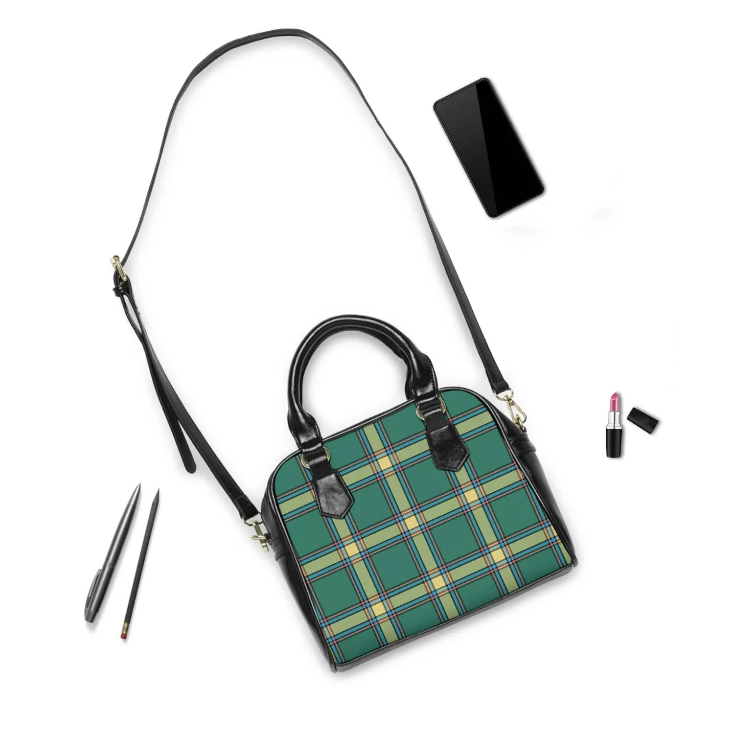 Alberta Province Canada Tartan Shoulder Handbags