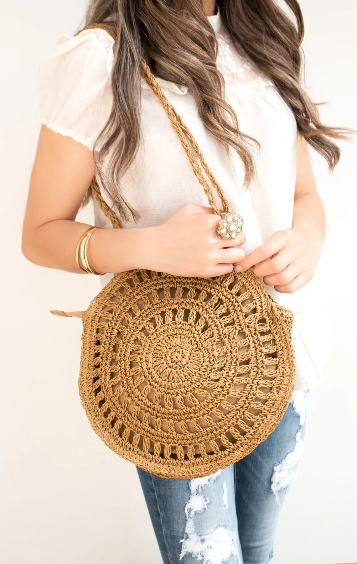 Boho Straw Handbag