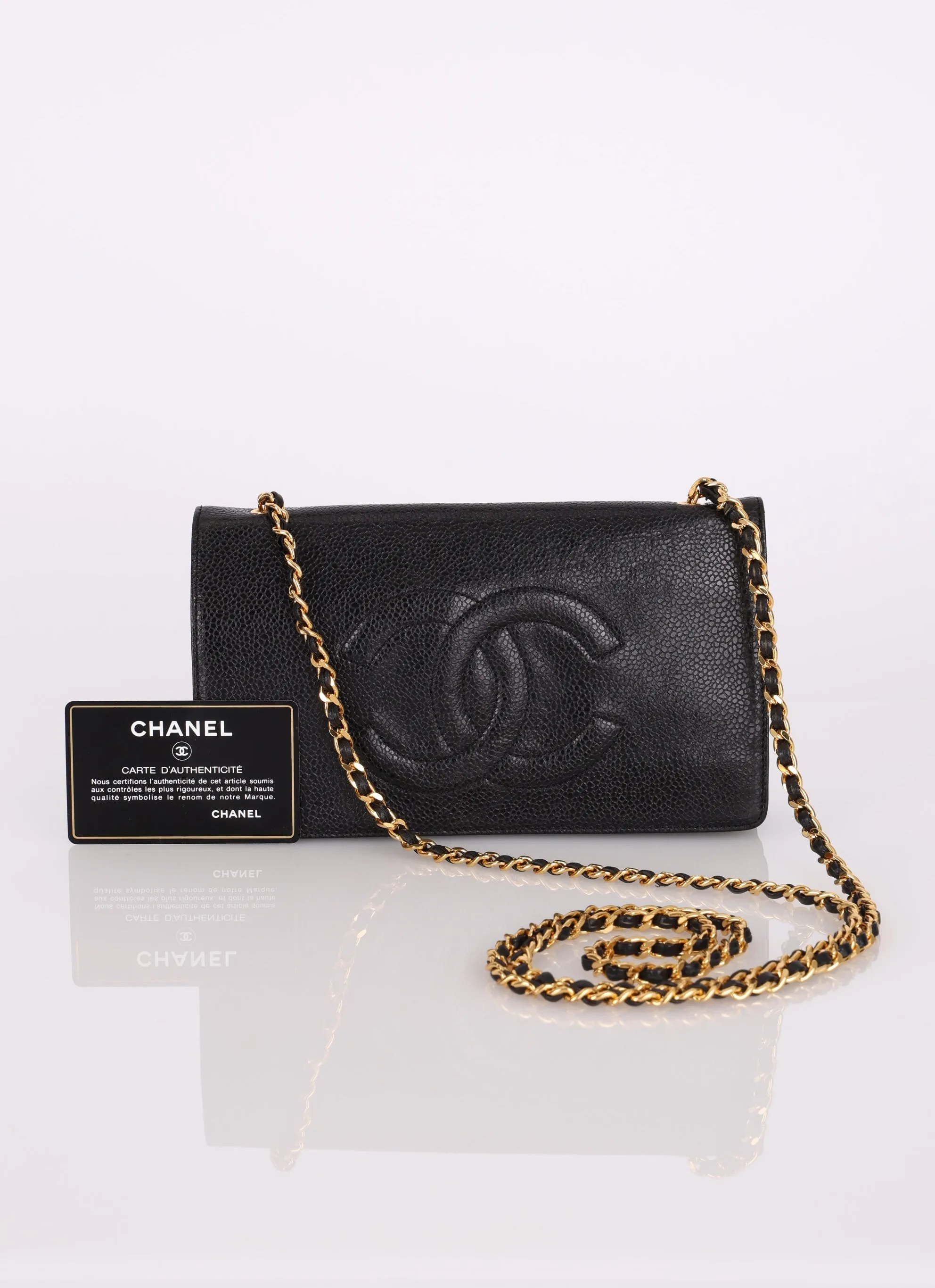 Chanel 1996 Caviar Timeless Wallet on Chain