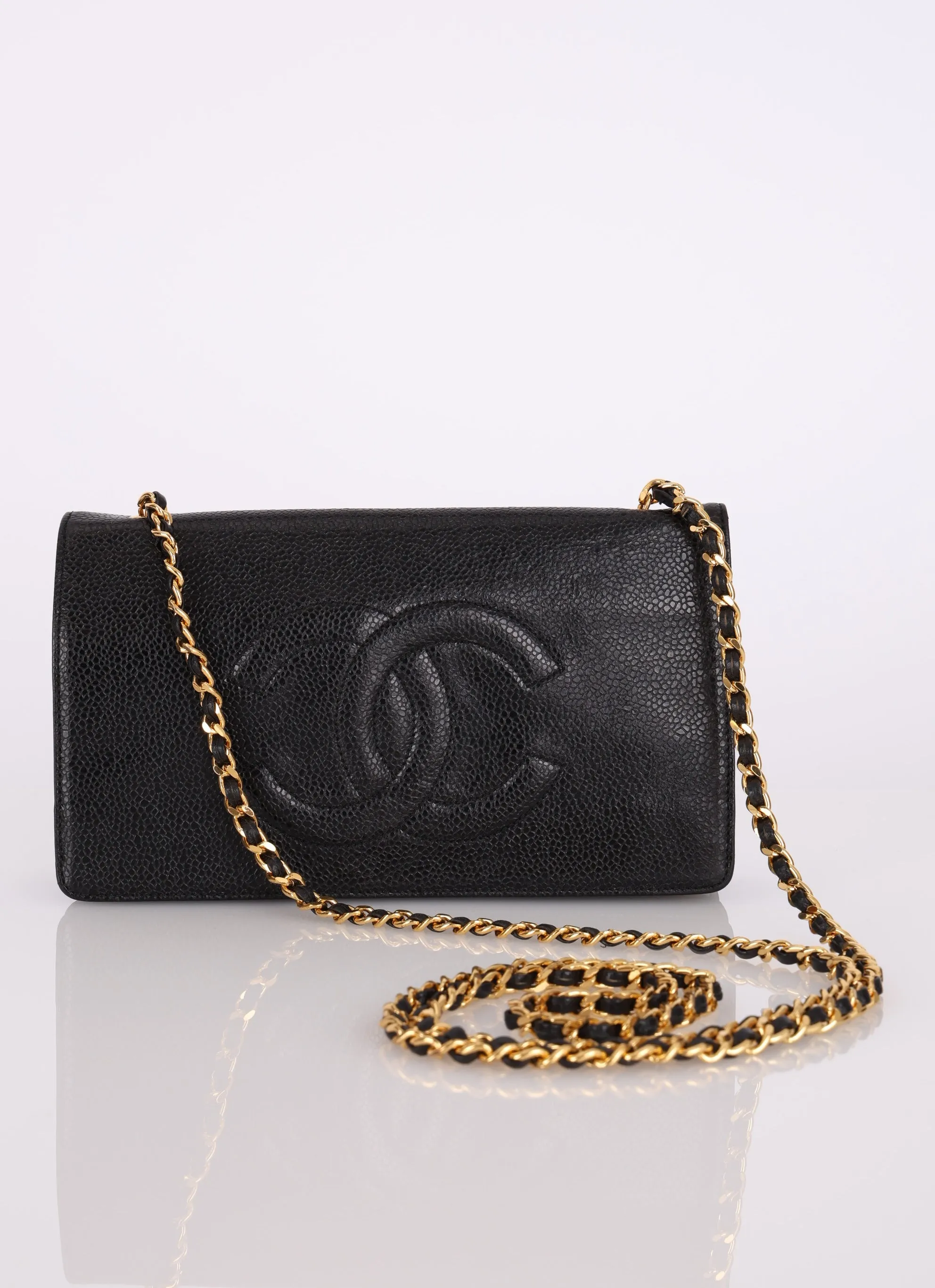 Chanel 1996 Caviar Timeless Wallet on Chain