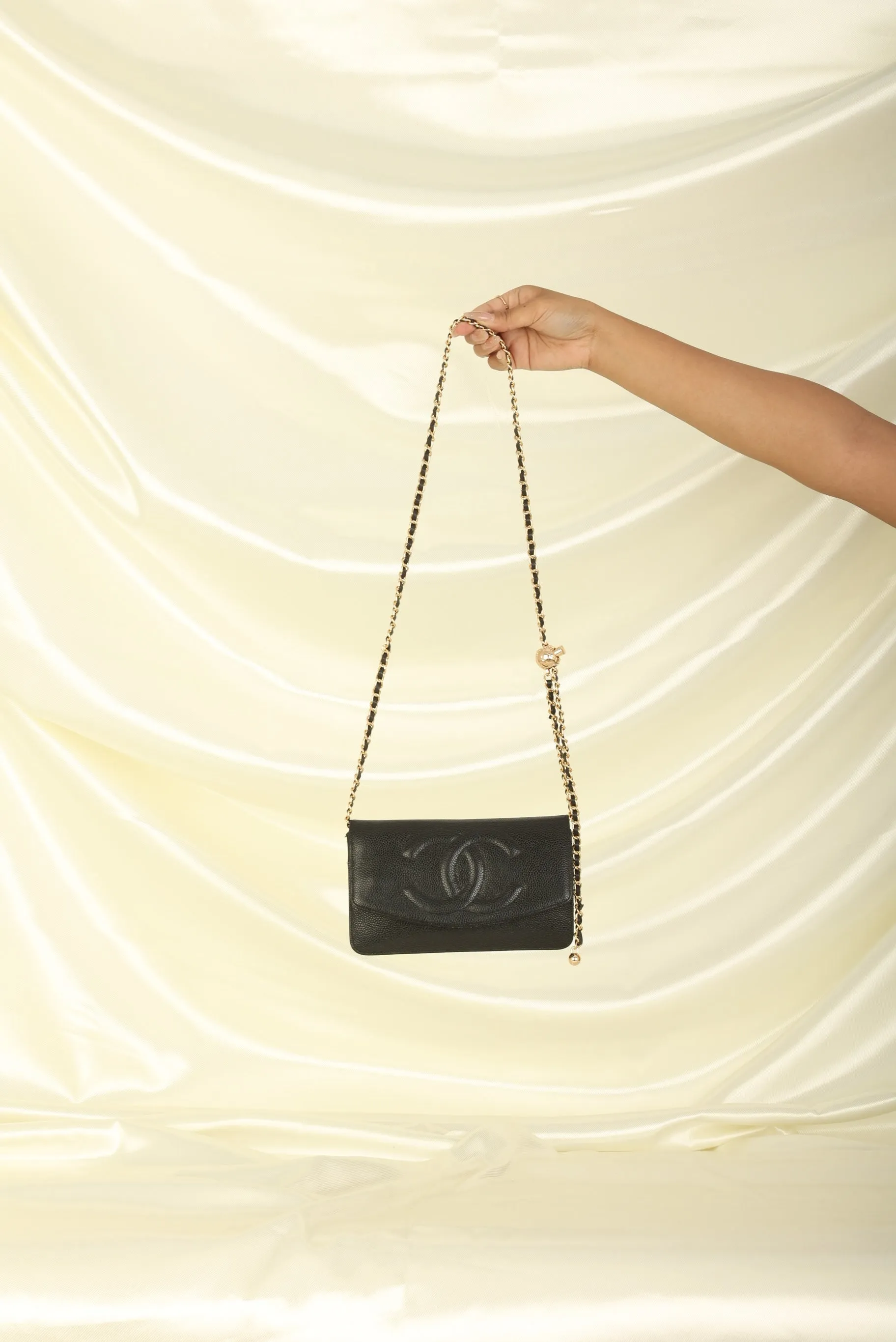 Chanel Caviar Timeless Wallet on Chain