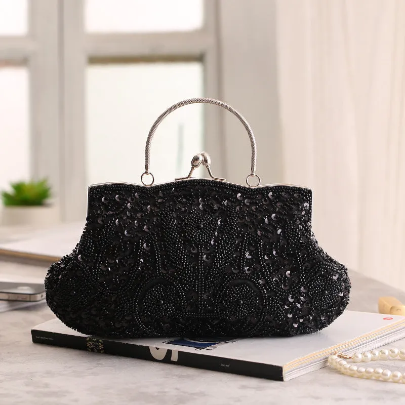 Chic and Timeless Beaded Evening Bag