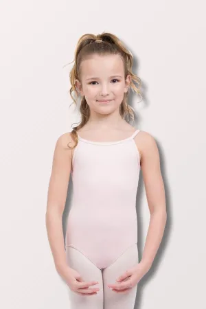 Childrens Adjustable Strap Camisole Leotard - Pink