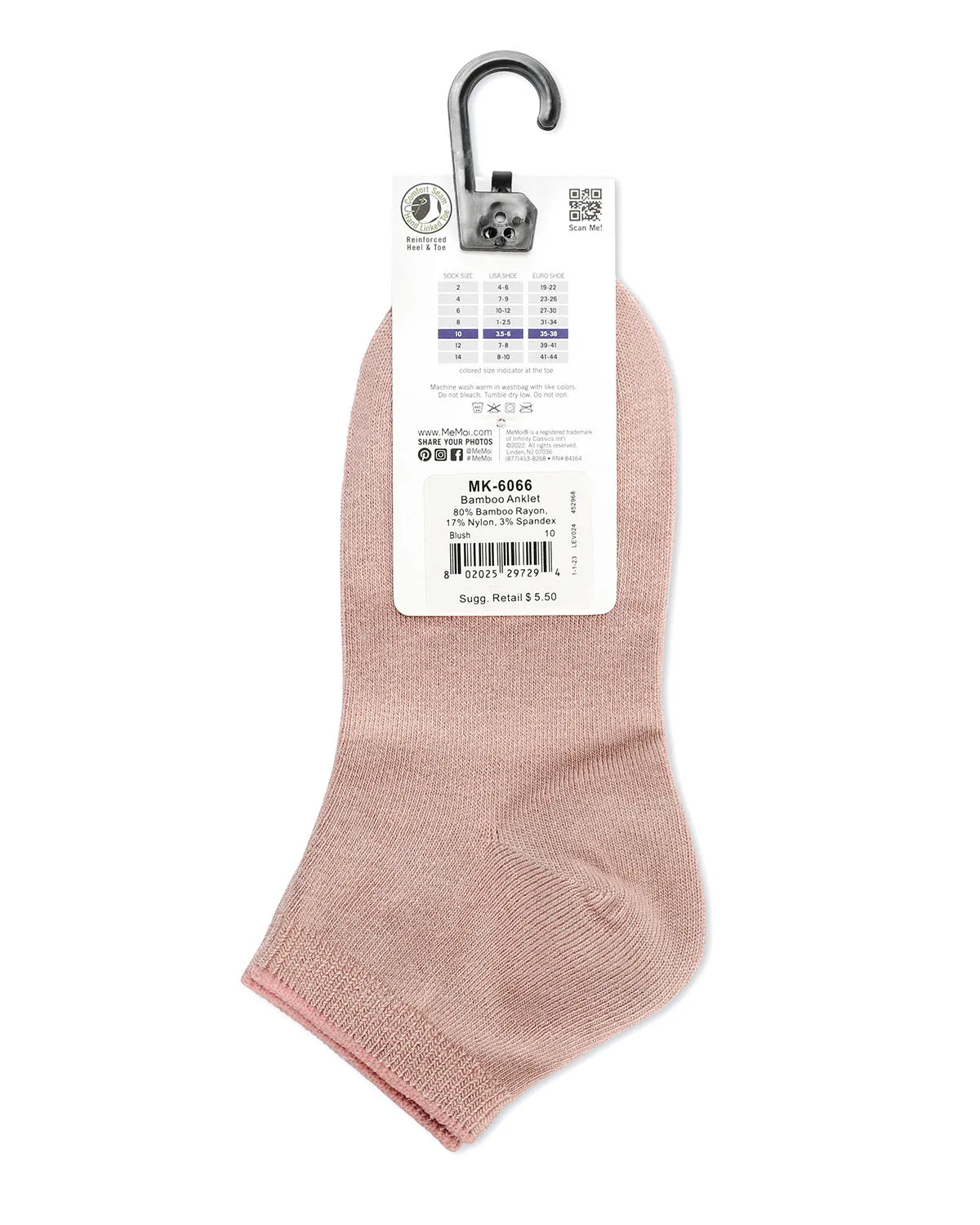 Children's Basic Soft Rayon from Bamboo Anklet Socks