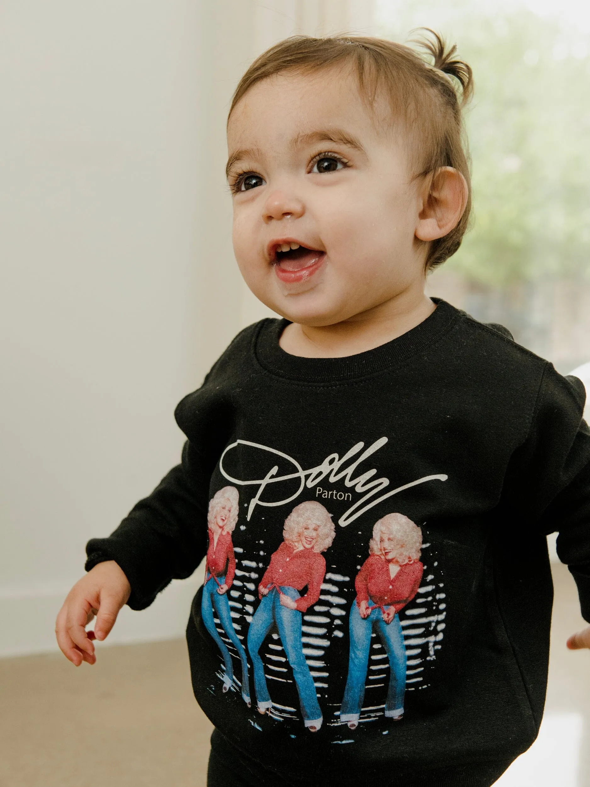 Children's Dolly Parton Triple Threat Black Sweatshirt