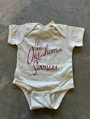 Children's OU Beverly Oatmeal Onesie