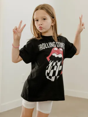 Children's Rolling Stones Zip Code Night Black Tee