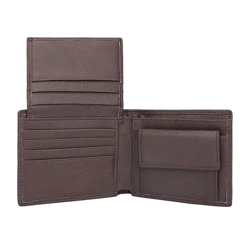 Classic Brown Men's Leather Wallet NZ with Card Slots