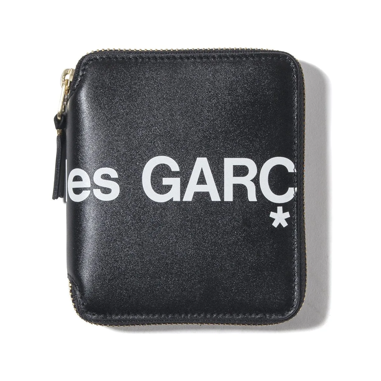 COMME des GARÇONS Full Zip Wallet Huge Logo / Black