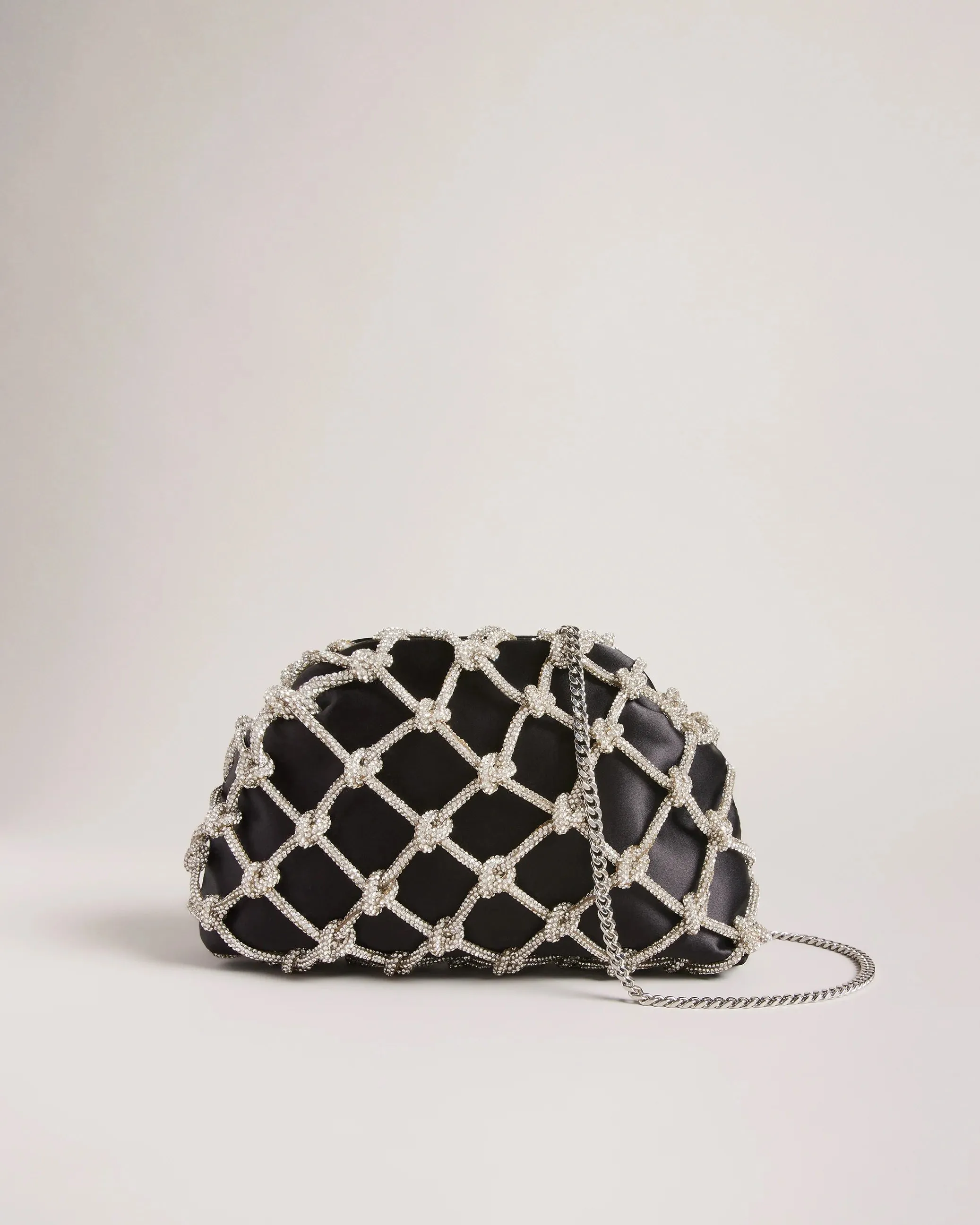 Crystal Clutch Bag - Black