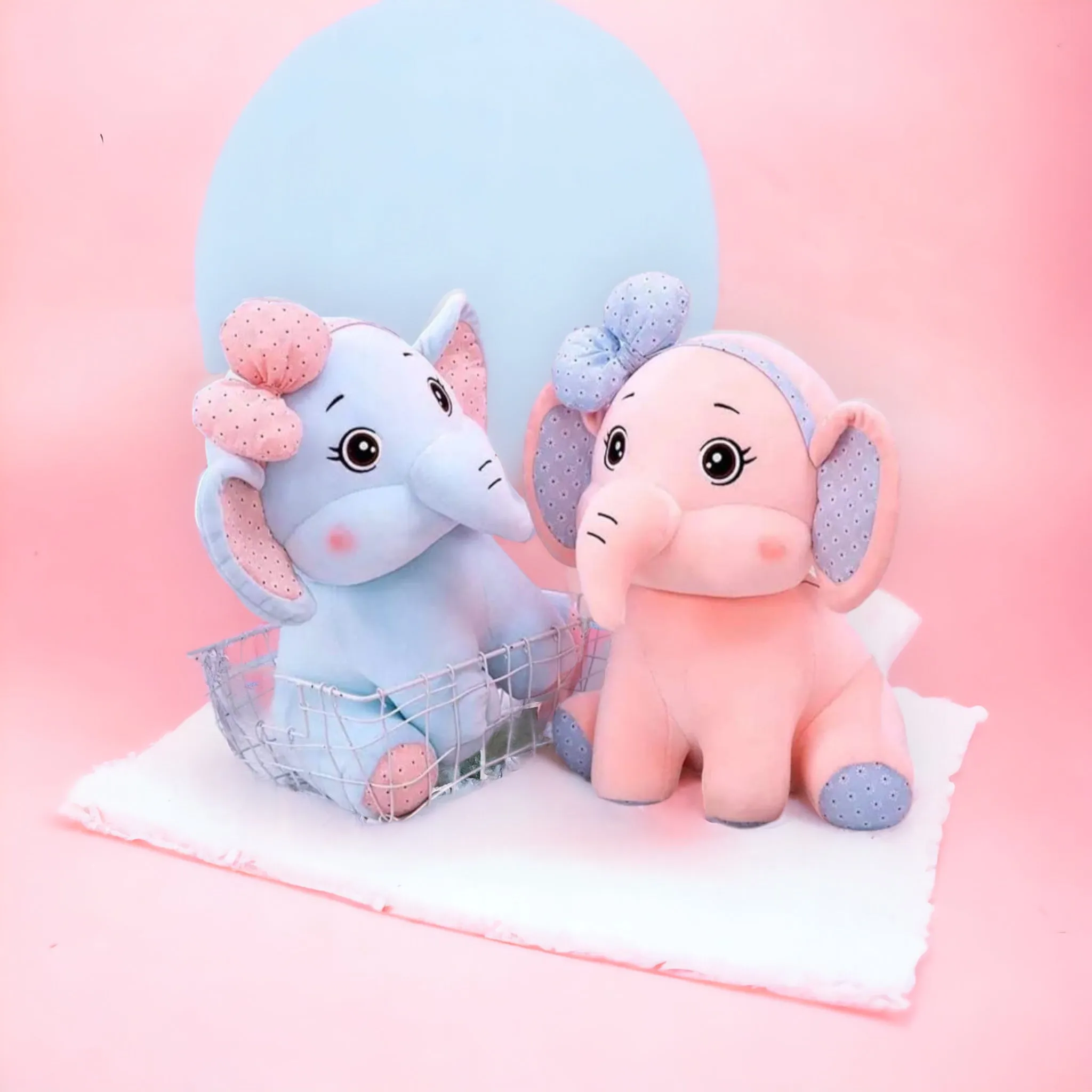 Cute Elephant with Bow Soft Toy