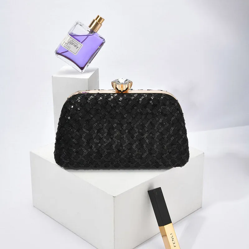 Cynthia Sequins Clutch Bag