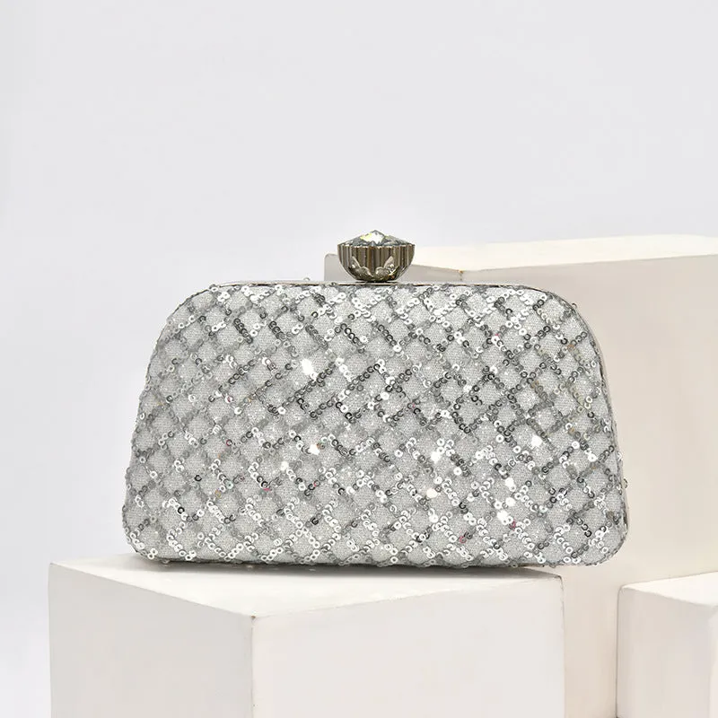 Cynthia Sequins Clutch Bag