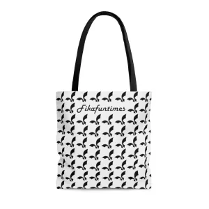 Eco Friendly Canvas Fikafuntimes Logo Print Tote Bag