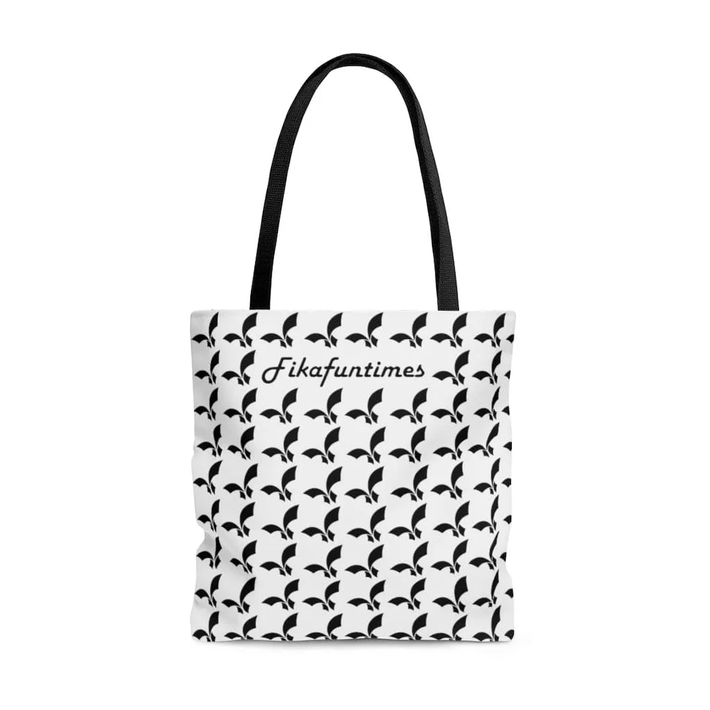 Eco Friendly Canvas Fikafuntimes Logo Print Tote Bag