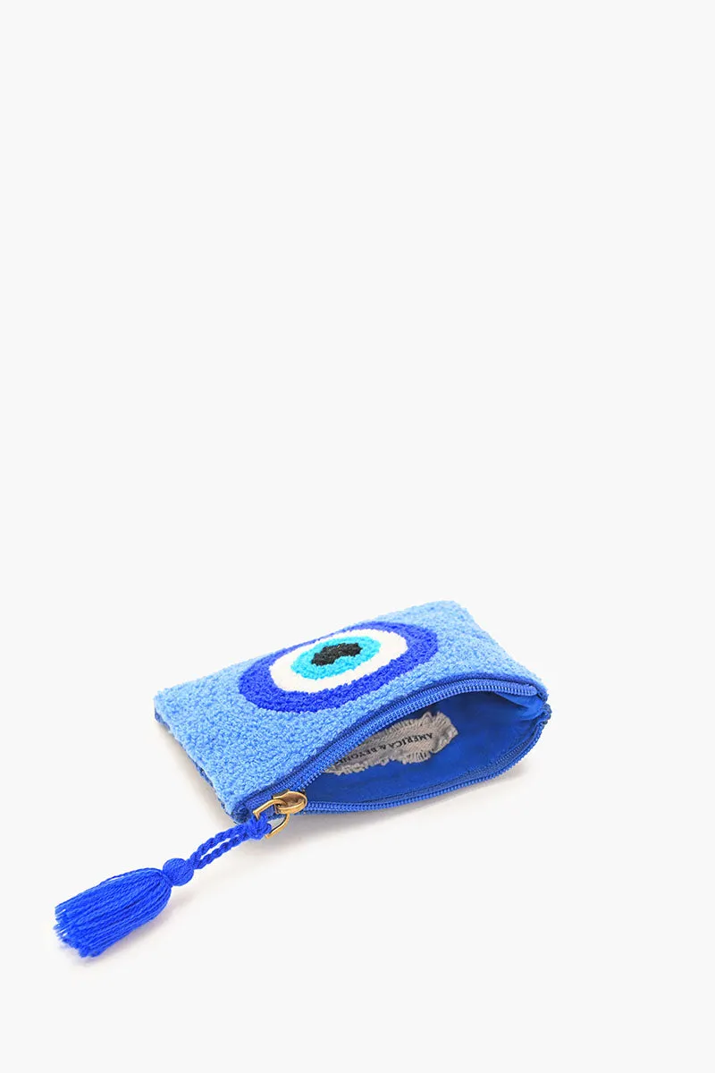 Evil Eye Embroidered Pouch