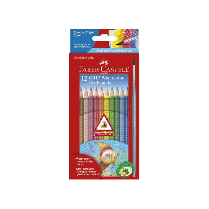 Faber-Castell 12 ct Grip Watercolor EcoPencils