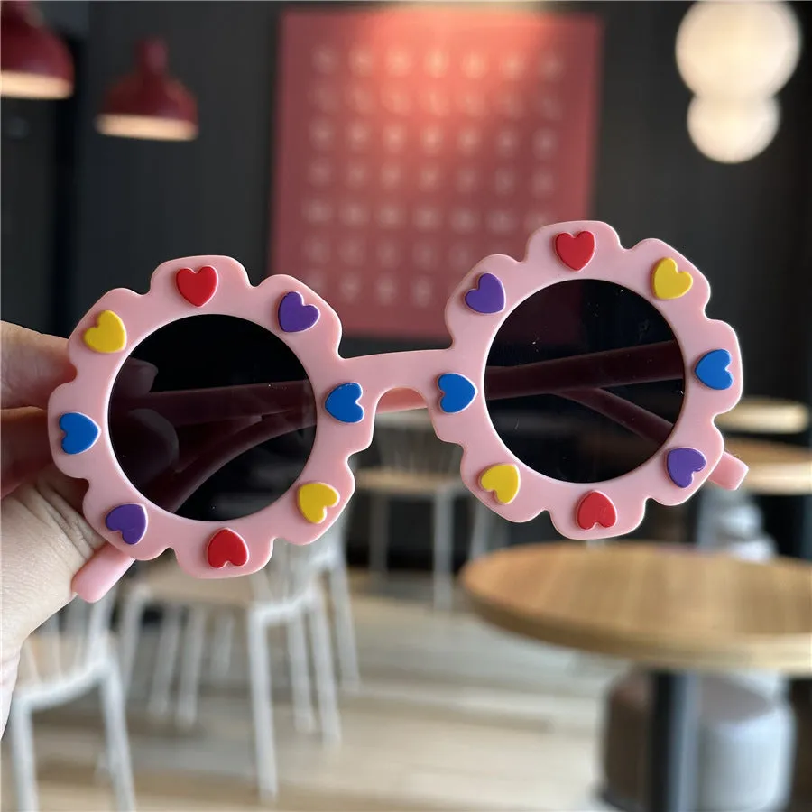 Flower Funny Toy Children's Sunglasses Baby Sunglasses Fashion Party Glasses Lace Love Children's Sunglasses