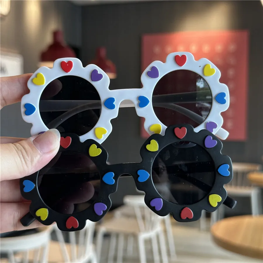 Flower Funny Toy Children's Sunglasses Baby Sunglasses Fashion Party Glasses Lace Love Children's Sunglasses