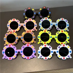 Flower Funny Toy Children's Sunglasses Baby Sunglasses Fashion Party Glasses Lace Love Children's Sunglasses