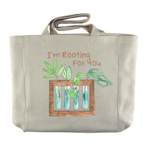 I'm Rooting For You | Houseplant Propagation Themed Reusable  Grocery Tote