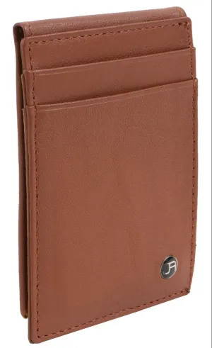 Jack Abrahams Bi-Fold RFID ID Magnetic Money Clip Holder Wallet