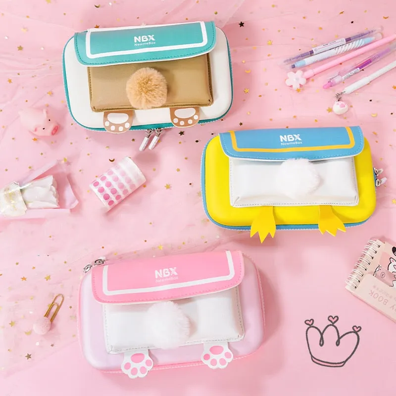 Kawaii Animal Butt Pencil Case