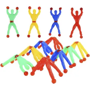 Kidology Wall Climbing Man Sticky Wall Climber Toy Rolling Man for Kids Stretchy Sticky Novelty Toy for Children Toys Gift for Kids chipko Sticky Wall Climbing Toys (Pack of 12)