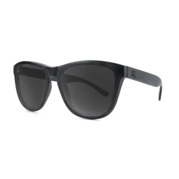 Knockaround Premiums Sunglasses - Black on Black / Smoke