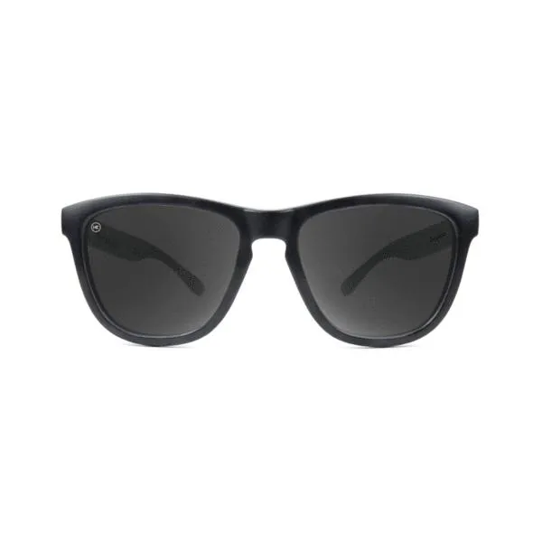 Knockaround Premiums Sunglasses - Black on Black / Smoke