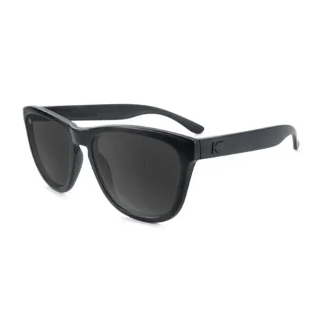 Knockaround Premiums Sunglasses - Black on Black / Smoke