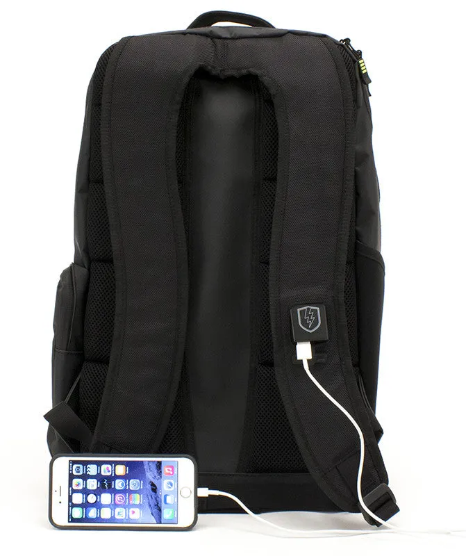 Enhanced M-Edge Bolt Backpack with Built-in Battery for Ultimate Charging Convenience