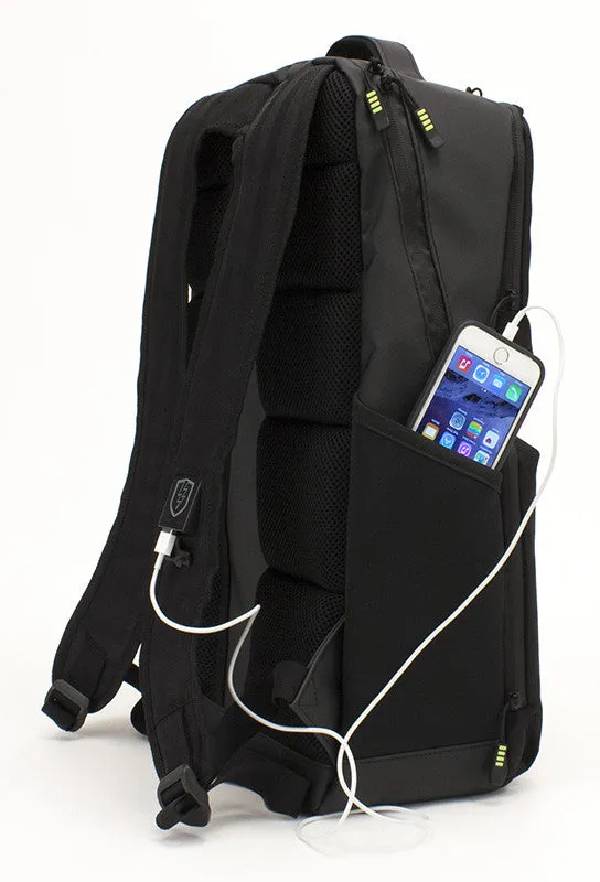 Enhanced M-Edge Bolt Backpack with Built-in Battery for Ultimate Charging Convenience