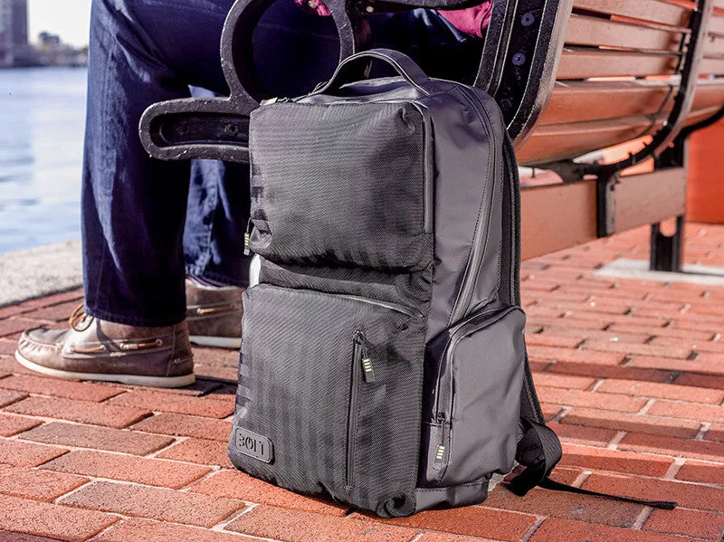 Enhanced M-Edge Bolt Backpack with Built-in Battery for Ultimate Charging Convenience