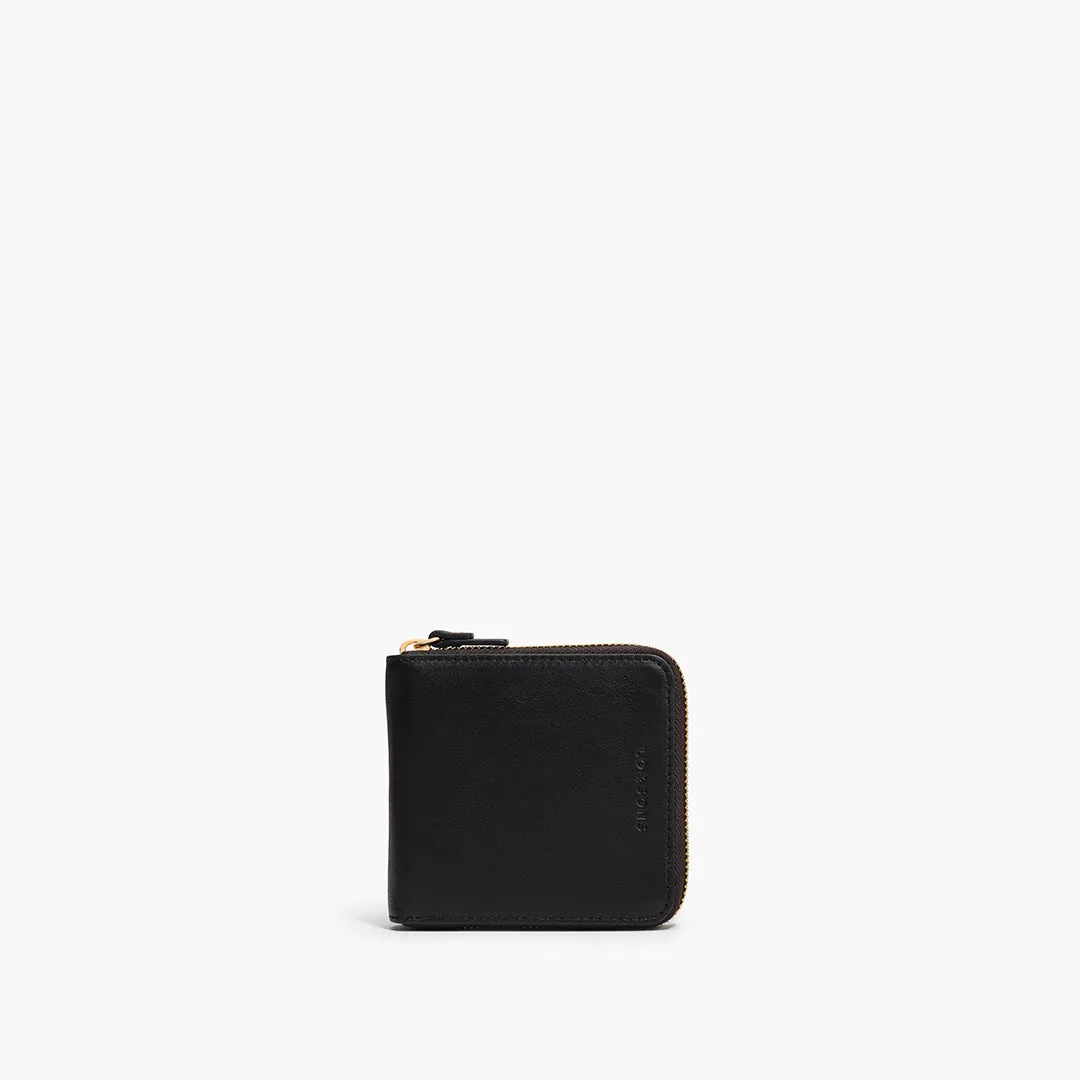 Mallorca Small Wallet - Nappa Leather - Black / Gold / Grey