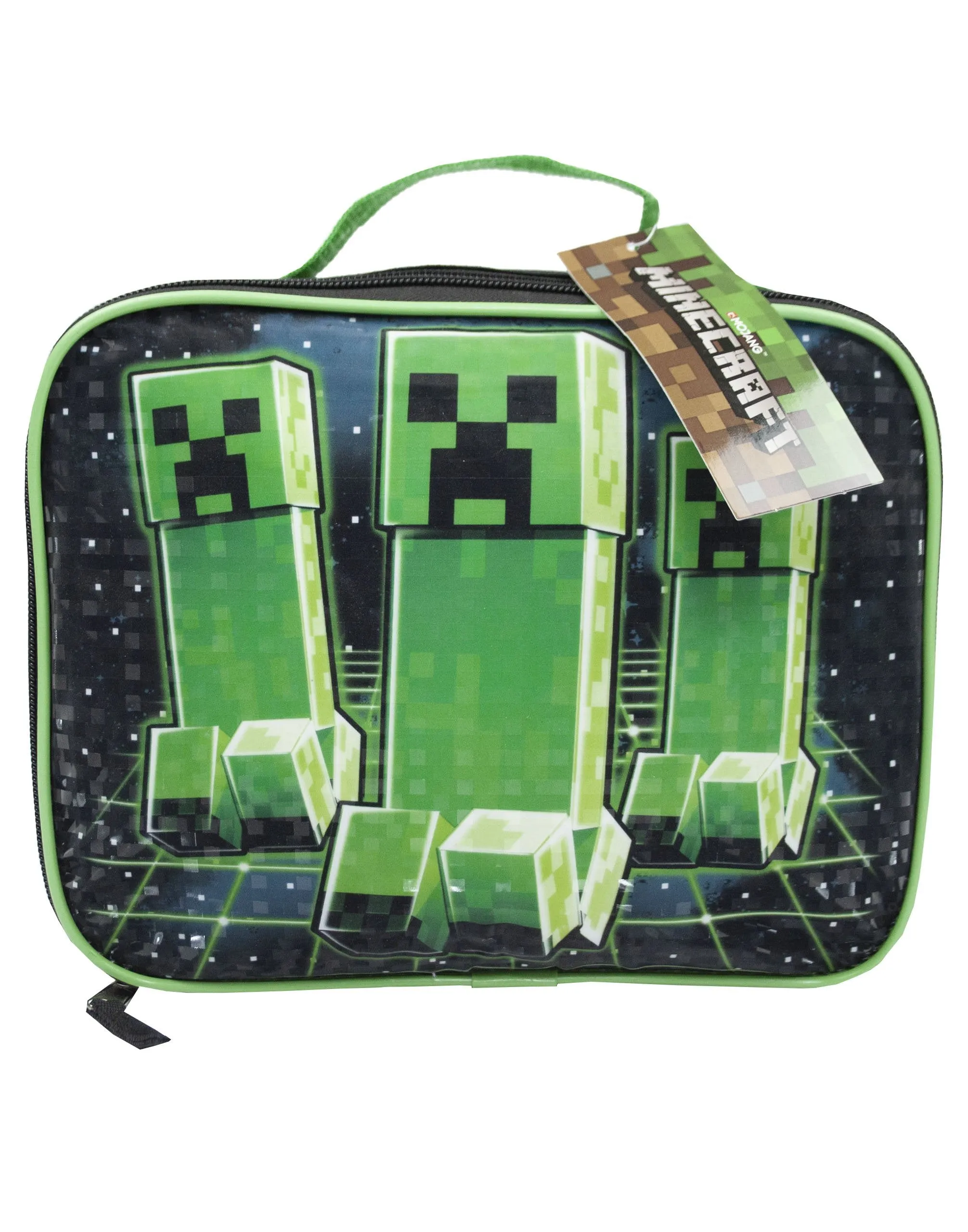 Minecraft Creeper Kids/Boys Lunch Box School Food Container Children's Bag