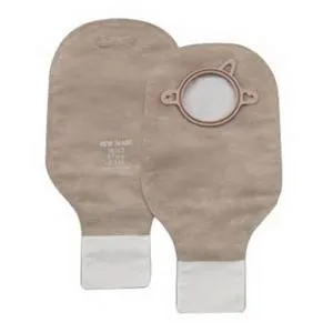 New Image 2-Piece Drainable Ostomy Pouch - 2-Sided Comfort Panel, Clamp Closure, Filter, 12" L, 2-3/4", Beige, Box of 10