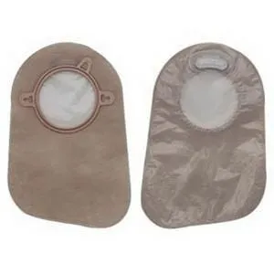 New Image 2-Piece Drainable Ostomy Pouch - 2-Sided Comfort Panel, Clamp Closure, Filter, 12" L, 2-3/4", Beige, Box of 10