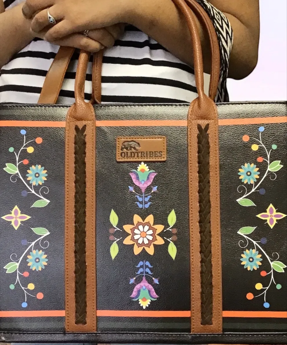 OLDTRIBES™  Leather Handbag (Flower)