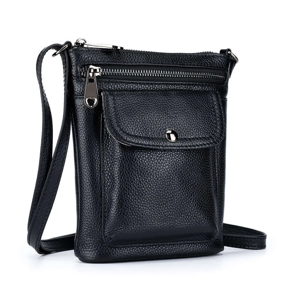 Practical Leather Small Shoulder Crossbody Bag