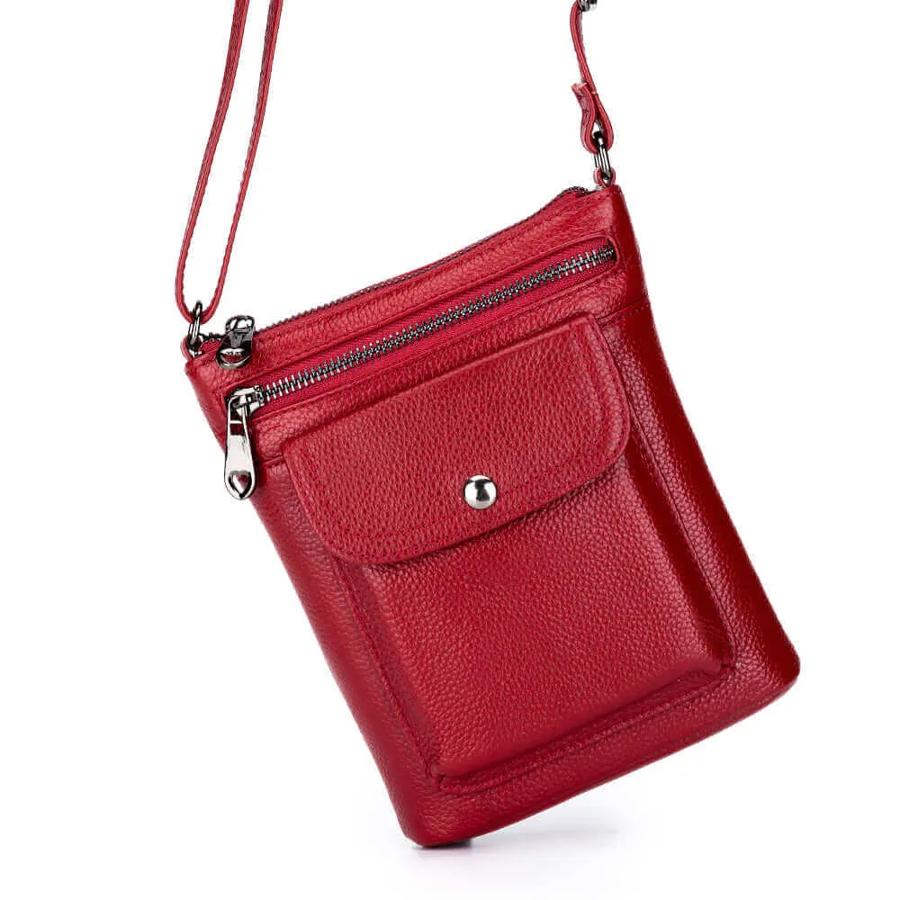 Practical Leather Small Shoulder Crossbody Bag