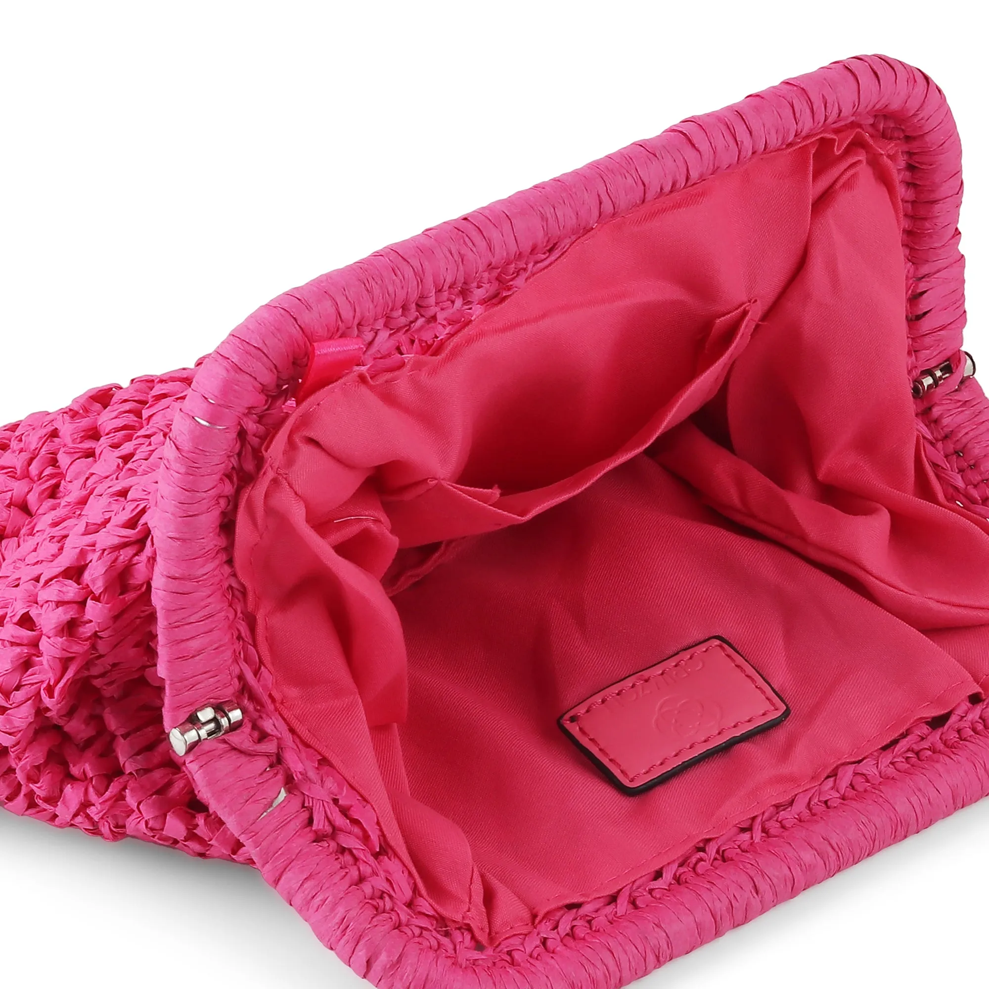 RAFIA- PINK CLUTCH BAG