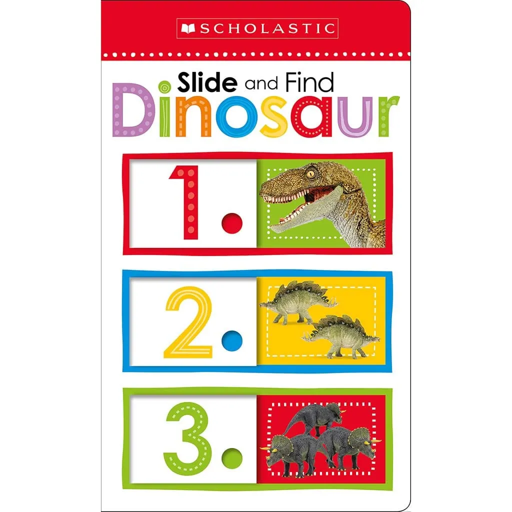 Slide and Find Dinosaurs 123 Board Book