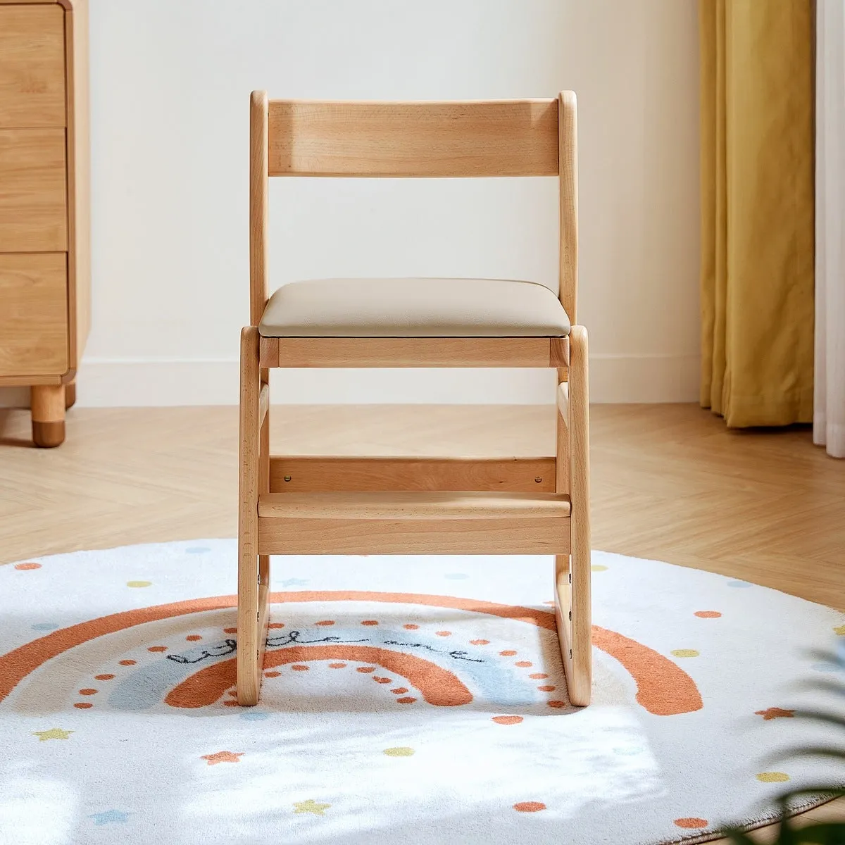 Solid Wood Adjustable Kids Chair