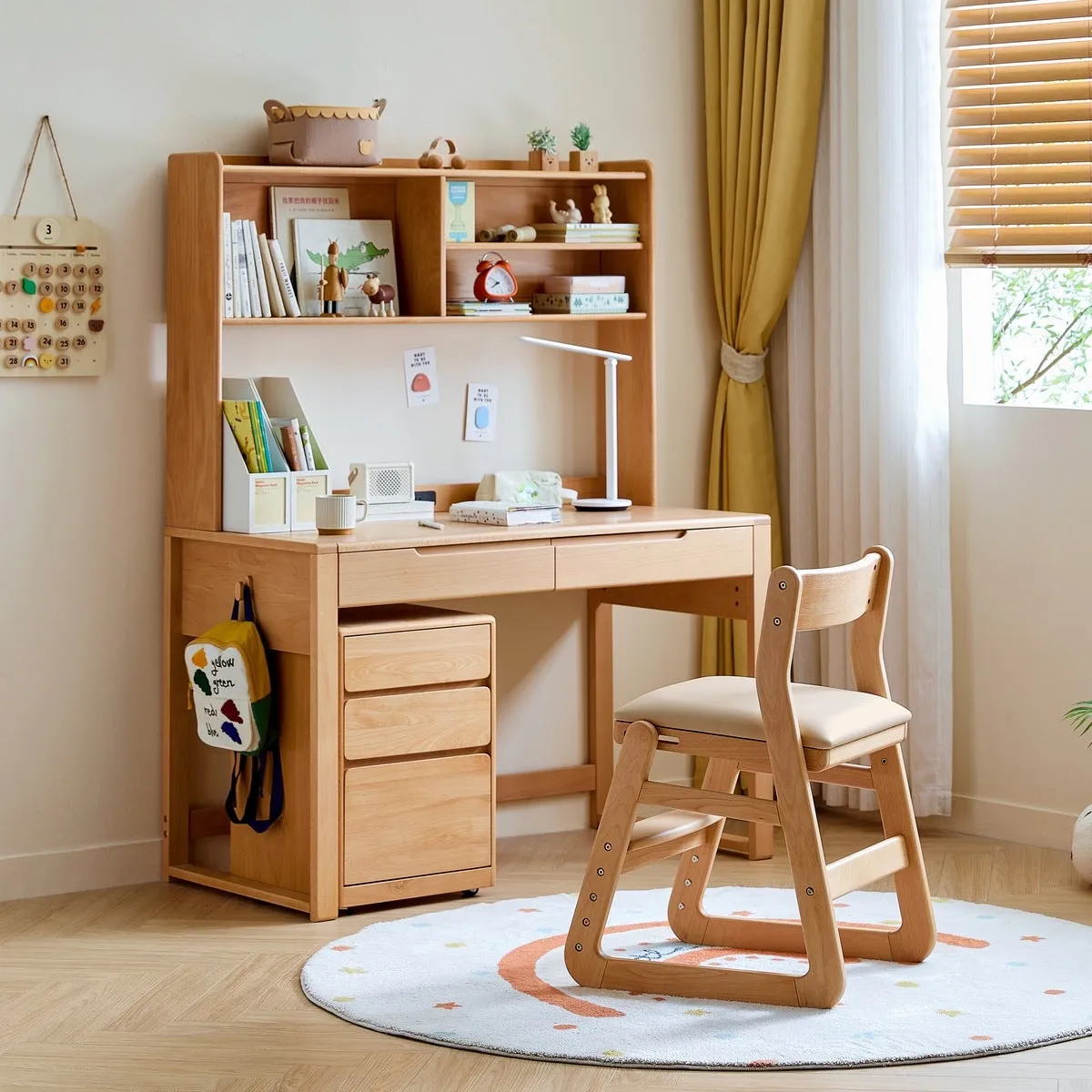 Solid Wood Adjustable Kids Chair