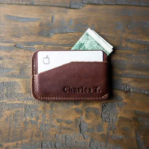 The Charleston Personalized Fine Leather Triple Sleeve Front Pocket Wallet