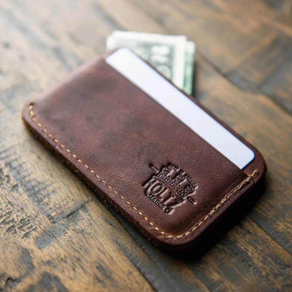 The Charleston Personalized Fine Leather Triple Sleeve Front Pocket Wallet