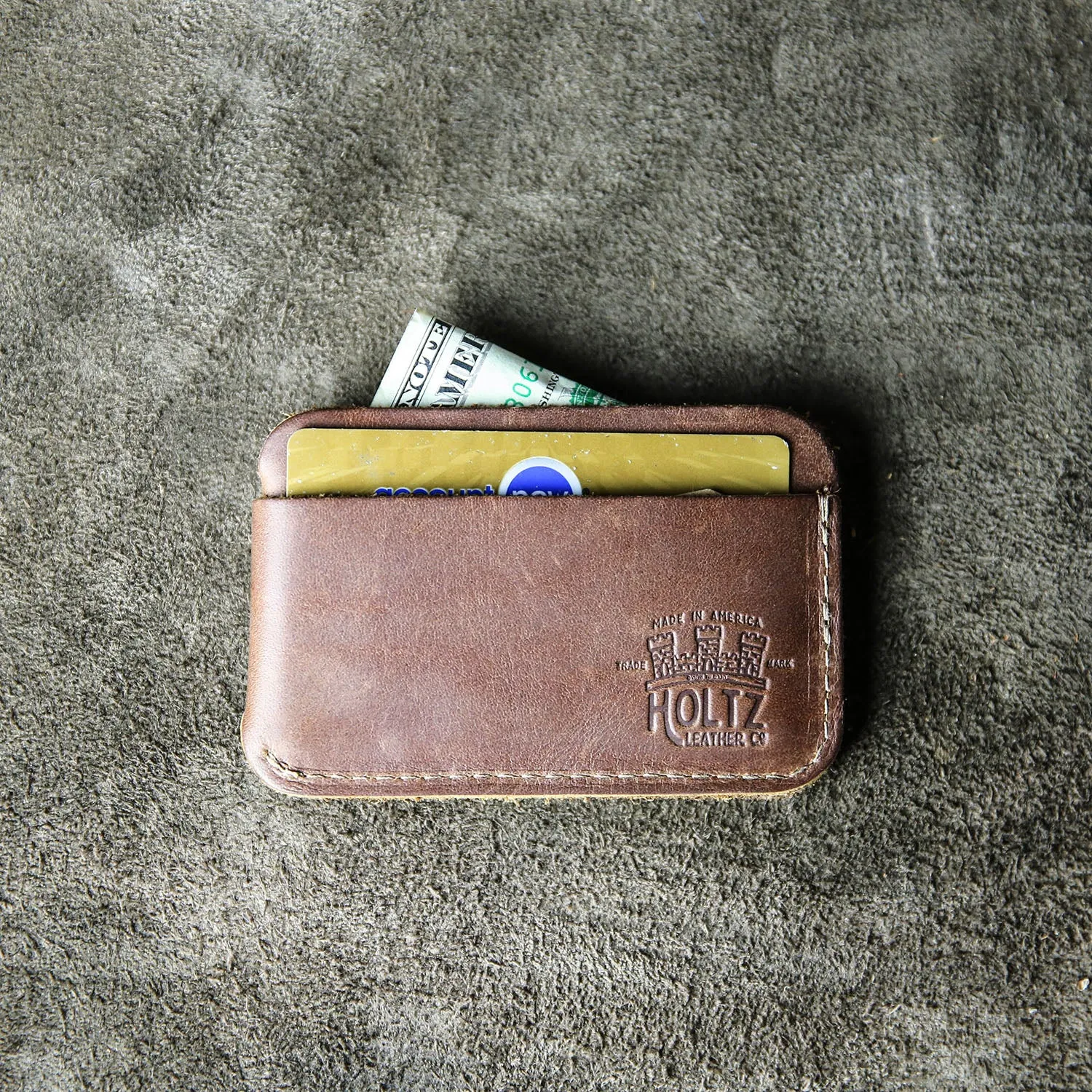 The Charleston Personalized Fine Leather Triple Sleeve Front Pocket Wallet